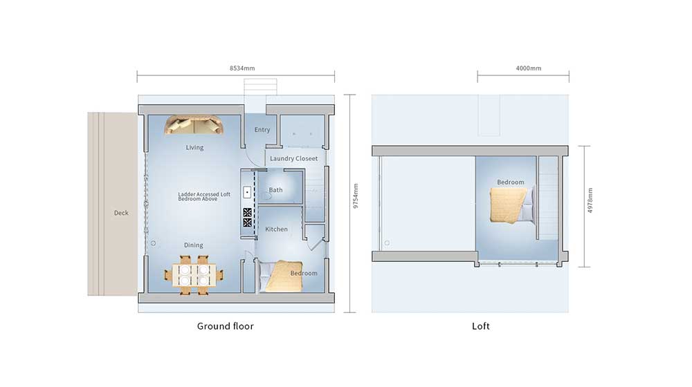A-Frame Beach - Prefab Light Steel Frame House