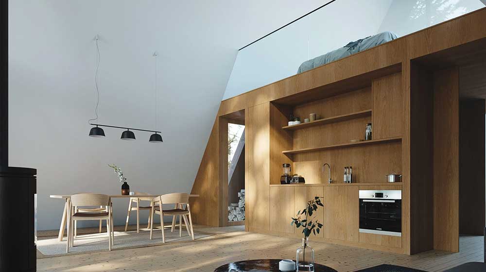 A-Frame Beach - Prefab Light Steel Frame House